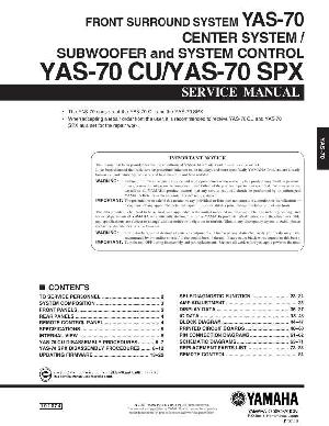 Сервисная инструкция Yamaha YAS-70 ― Manual-Shop.ru