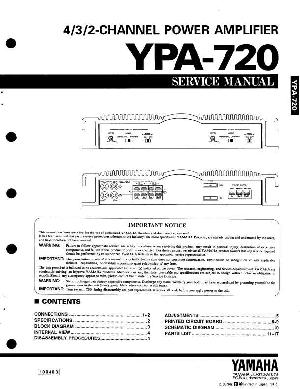 Сервисная инструкция Yamaha YPA-720 ― Manual-Shop.ru
