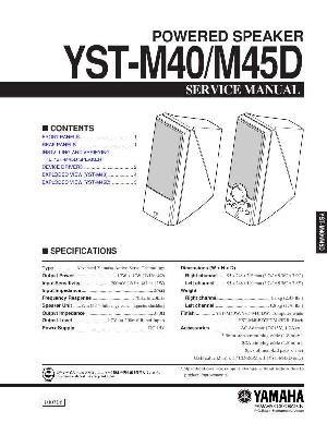 Сервисная инструкция Yamaha YST-M40, YST-M45D ― Manual-Shop.ru