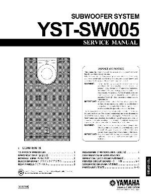 Service manual Yamaha YST-SW005 ― Manual-Shop.ru