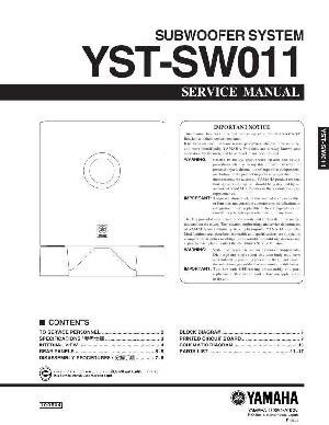 Service manual Yamaha YST-SW011 ― Manual-Shop.ru