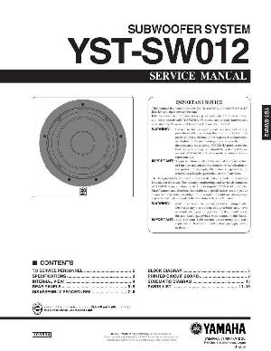 Service manual Yamaha YST-SW012 ― Manual-Shop.ru