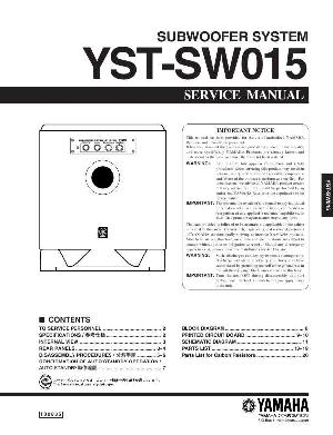 Service manual Yamaha YST-SW015 ― Manual-Shop.ru