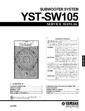 Сервисная инструкция Yamaha YST-SW105 ― Manual-Shop.ru