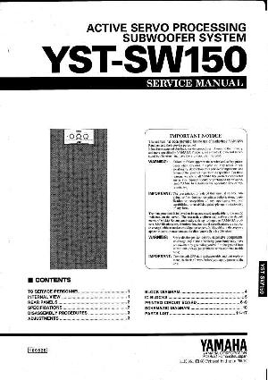 Сервисная инструкция Yamaha YST-SW150  ― Manual-Shop.ru