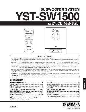 Сервисная инструкция Yamaha YST-SW1500  ― Manual-Shop.ru
