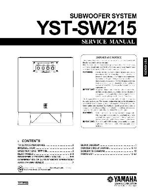 Сервисная инструкция Yamaha YST-SW215 ― Manual-Shop.ru