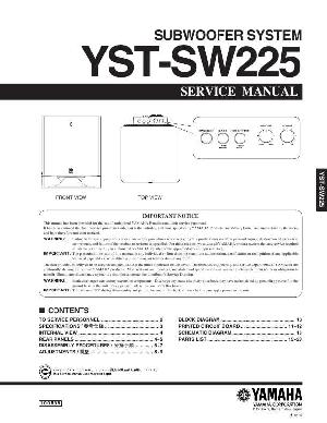 Сервисная инструкция Yamaha YST-SW225 ― Manual-Shop.ru