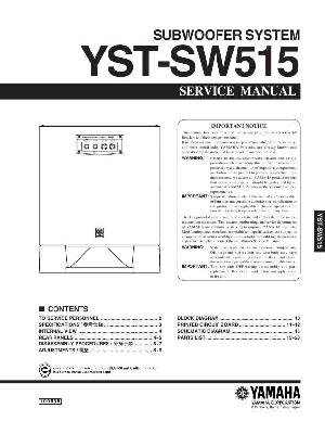 Сервисная инструкция Yamaha YST-SW515 ― Manual-Shop.ru