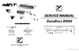 Сервисная инструкция Yorkville DYNABASS 800H ― Manual-Shop.ru