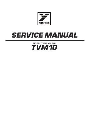 Сервисная инструкция Yorkville TVM10 ― Manual-Shop.ru
