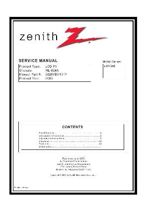 Service manual Zenith L15V26D ML-024A ― Manual-Shop.ru