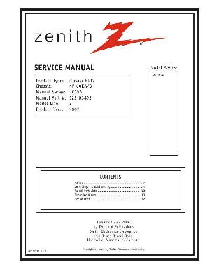 Service manual Zenith P60W26 ― Manual-Shop.ru