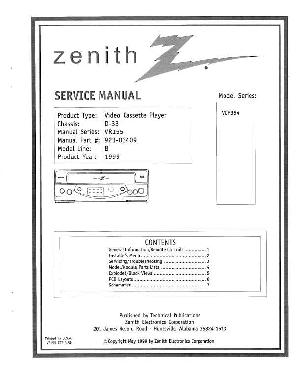 Service manual Zenith VCP354 ― Manual-Shop.ru