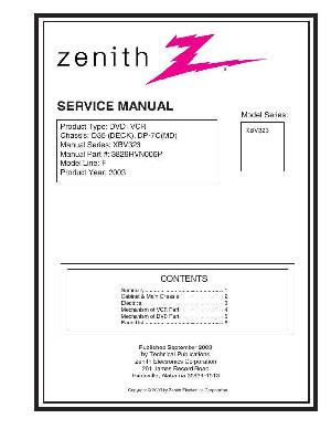 Сервисная инструкция Zenith XBV-323 ― Manual-Shop.ru