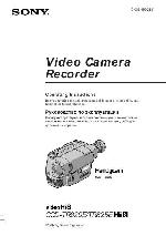 User manual Sony CCD-TR820E 