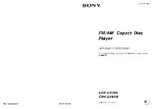 Инструкция Sony CDX-L490B/X  ― Manual-Shop.ru