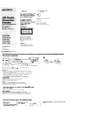 User manual Sony CFD-926L  ― Manual-Shop.ru