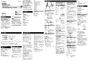Инструкция Sony CFD-S01  ― Manual-Shop.ru