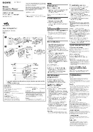 Инструкция Sony WM-FX288  ― Manual-Shop.ru