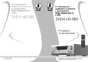 User manual Sven HR-980  ― Manual-Shop.ru