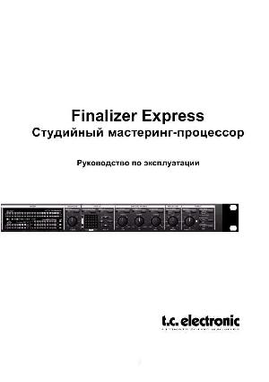 User manual T.C.electronic Finalizer Express  ― Manual-Shop.ru