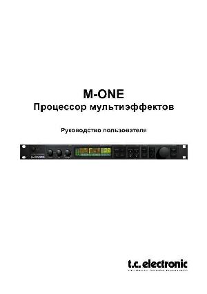 User manual T.C.electronic M-ONE  ― Manual-Shop.ru