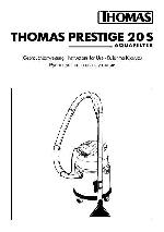 User manual Thomas PRESTIGE 20S AQUAFILTER 