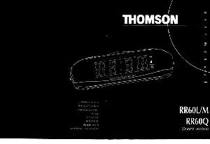 Инструкция Thomson RR-60  ― Manual-Shop.ru