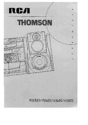 User manual Thomson T-2600  ― Manual-Shop.ru