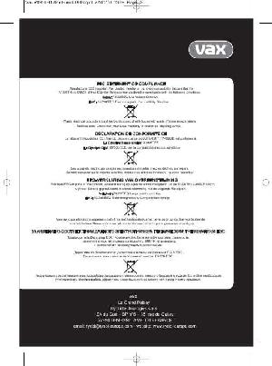 User manual Vax V-096TH  ― Manual-Shop.ru