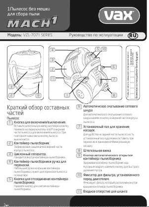 Инструкция Vax VZL-7071E  ― Manual-Shop.ru