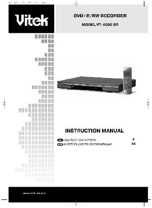 User manual Vitek VT-4000SR  ― Manual-Shop.ru