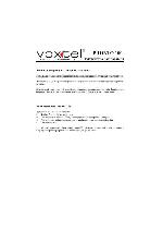 User manual Voxtel PRONTO-100 