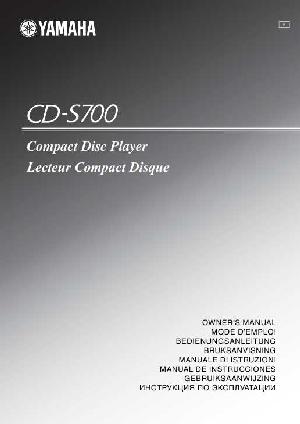 Инструкция Yamaha CD-S700  ― Manual-Shop.ru