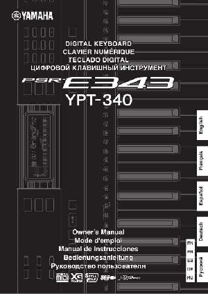 Инструкция Yamaha PSR-E343  ― Manual-Shop.ru