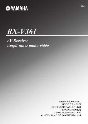 Инструкция Yamaha RX-V361  ― Manual-Shop.ru